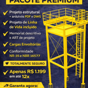 Plataforma de Manutenção e Sustentação – Reservatório 5000L - Pacote Premium