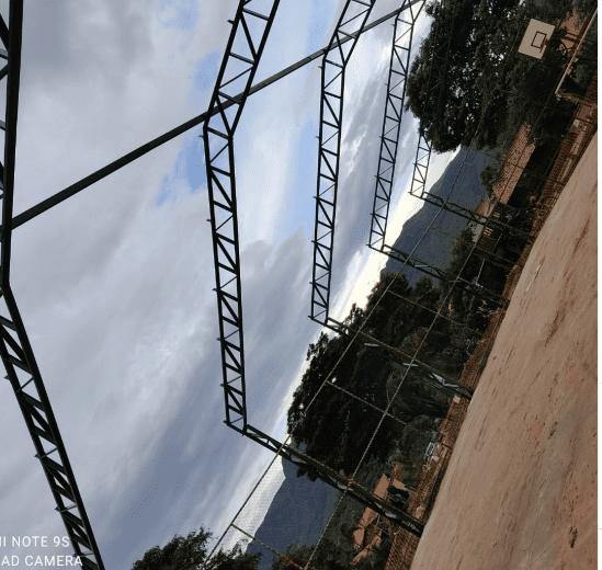 Cobertura Pilar Treliçado Quadra Brumadinho CIVIS PRO - Estrutura principal