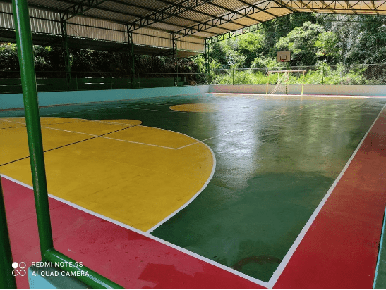 Cobertura Pilar Treliçado Quadra Brumadinho CIVIS PRO - Vista geral