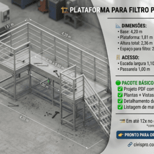 PLATAFORMA DE MANUTENÇÃO PARA FILTRO PRENSA – PROJETO EXECUTIVO BÁSICO