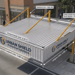 MARQUISE METÁLICA – PROJETO EXECUTIVO COMPLETO