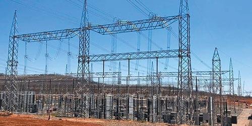 Linha de transmissão de energia no Norte de Minas