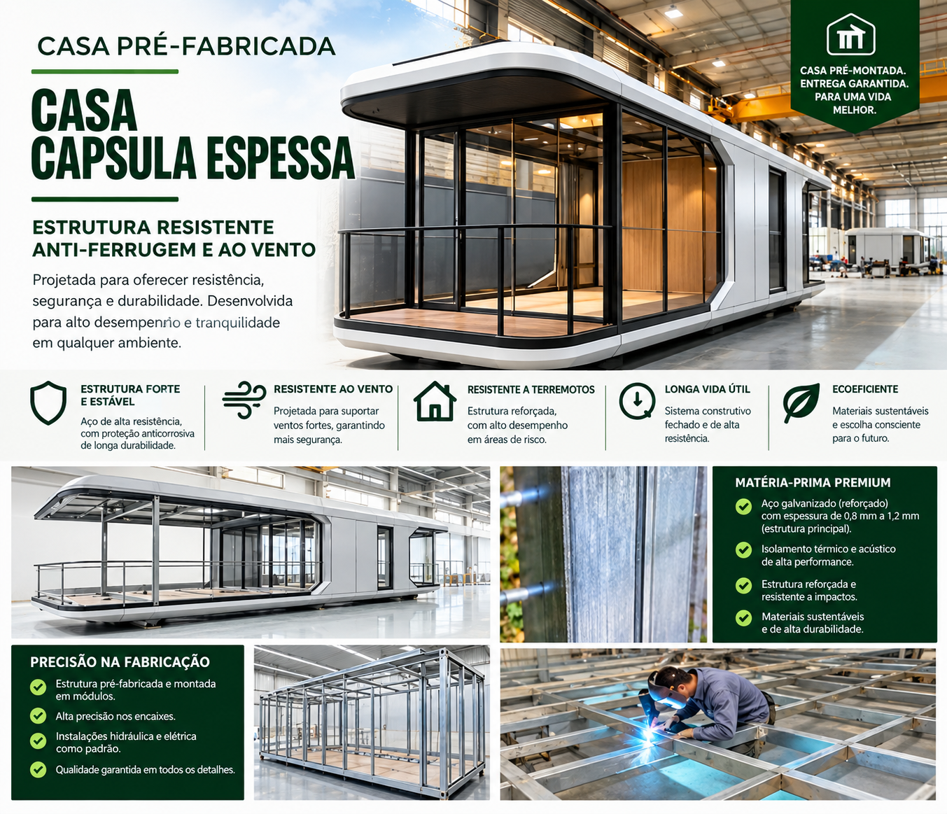 Processo construtivo Casa Cápsula LOCTRUS